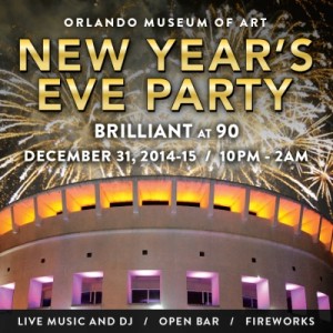 Brilliant at 90 New Year's Eve Party The Orlando Museum of Art's First Ever New Year’s Eve Party